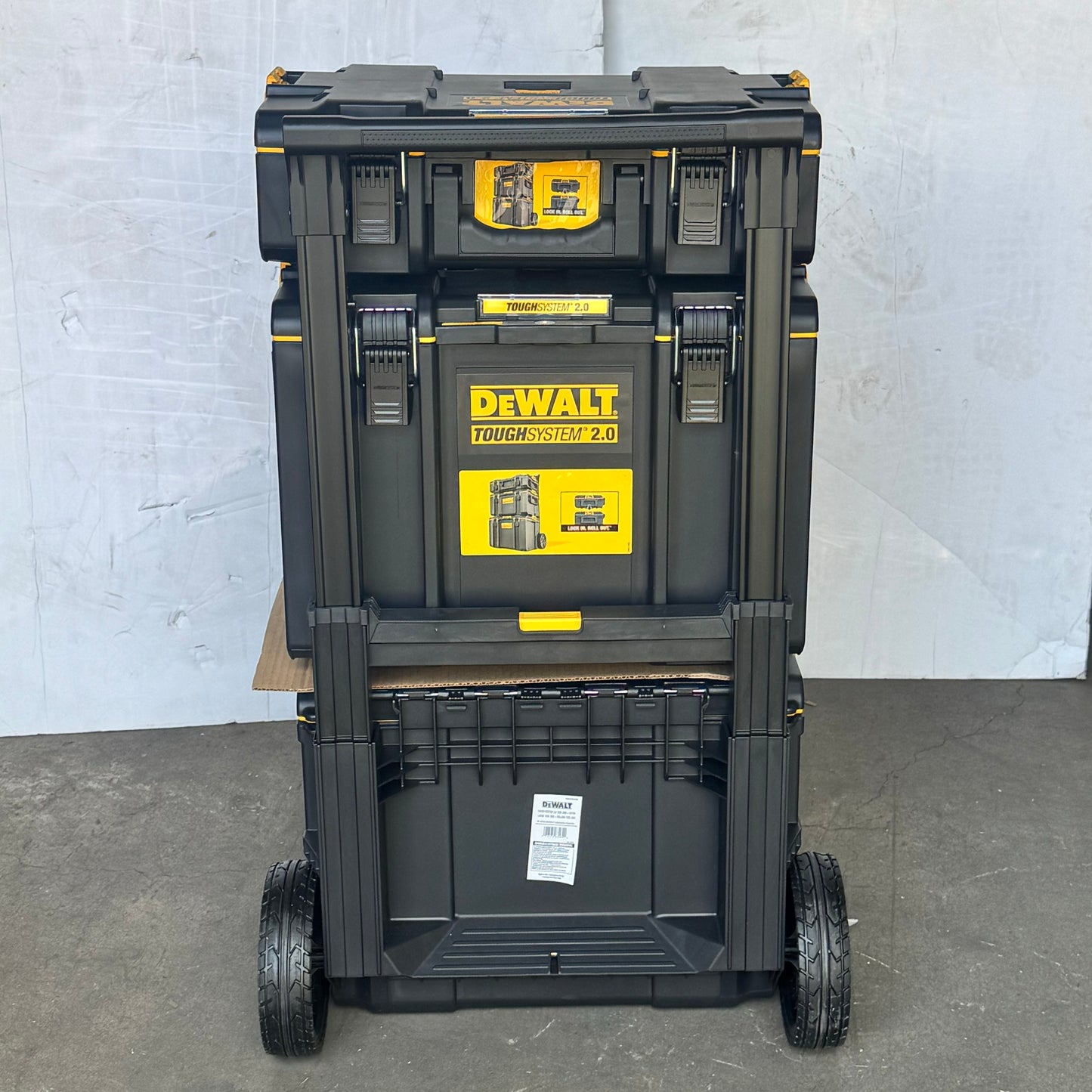 DEWALT ToughSystem 2.0 Tool Rolling 3-Pieces Modular Tower Tool Box