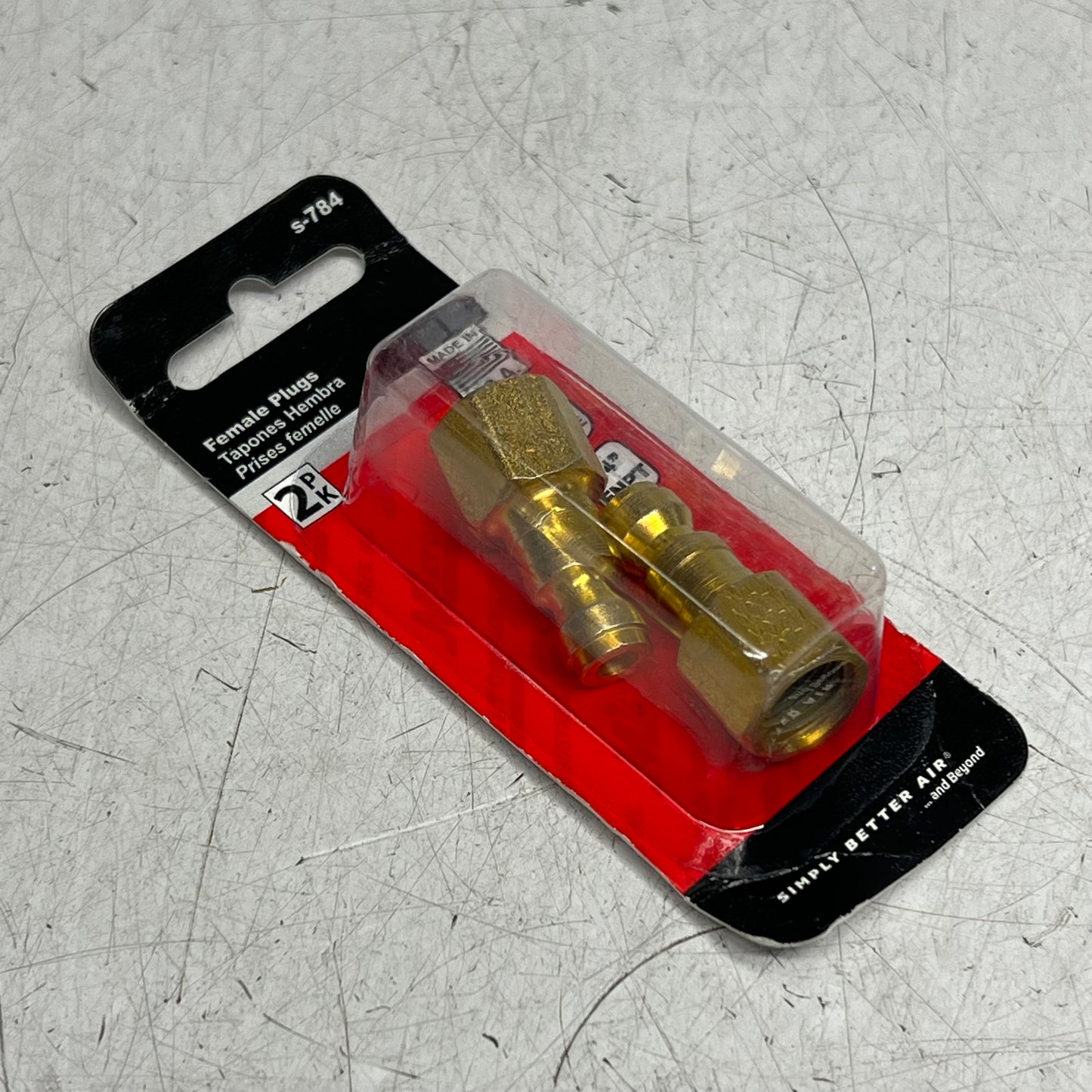 ZA@ LISLE (2 PACK, 2 EACH) T-style Plugs  Female 1/4" FNPT Hardened Steel