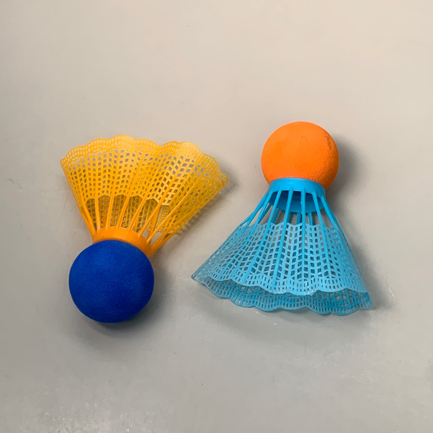 FRANKLIN (2 PACK, 4 Total Rackets) Smashminton Set of 2 Birdies 18 1/2" x 8" Orange/Blue 52608