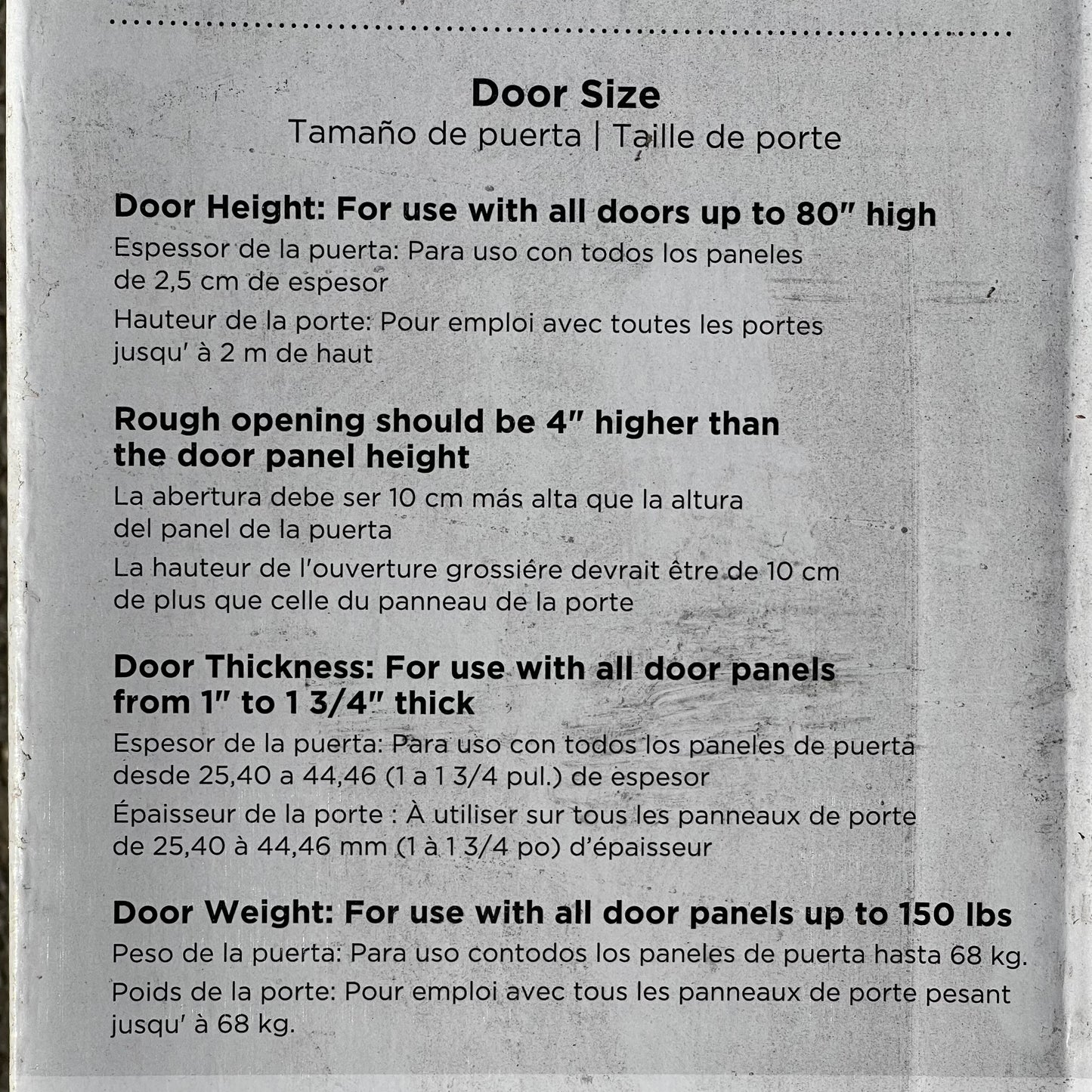 NATIONAL HARDWARE Pocket Door Frame & Hardware Set 36" Width Opening N186-858 (New, Distressed Box)