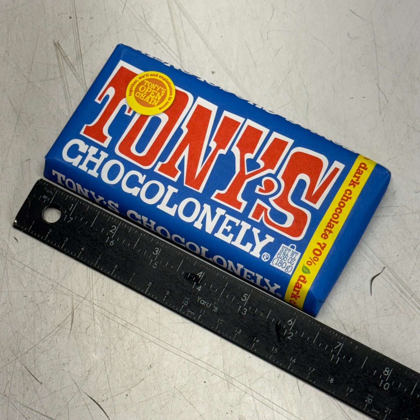 TONY'S (4 PACK) Chocolonely 70% Dark Chocolate Bar 6.35oz BB 06/27