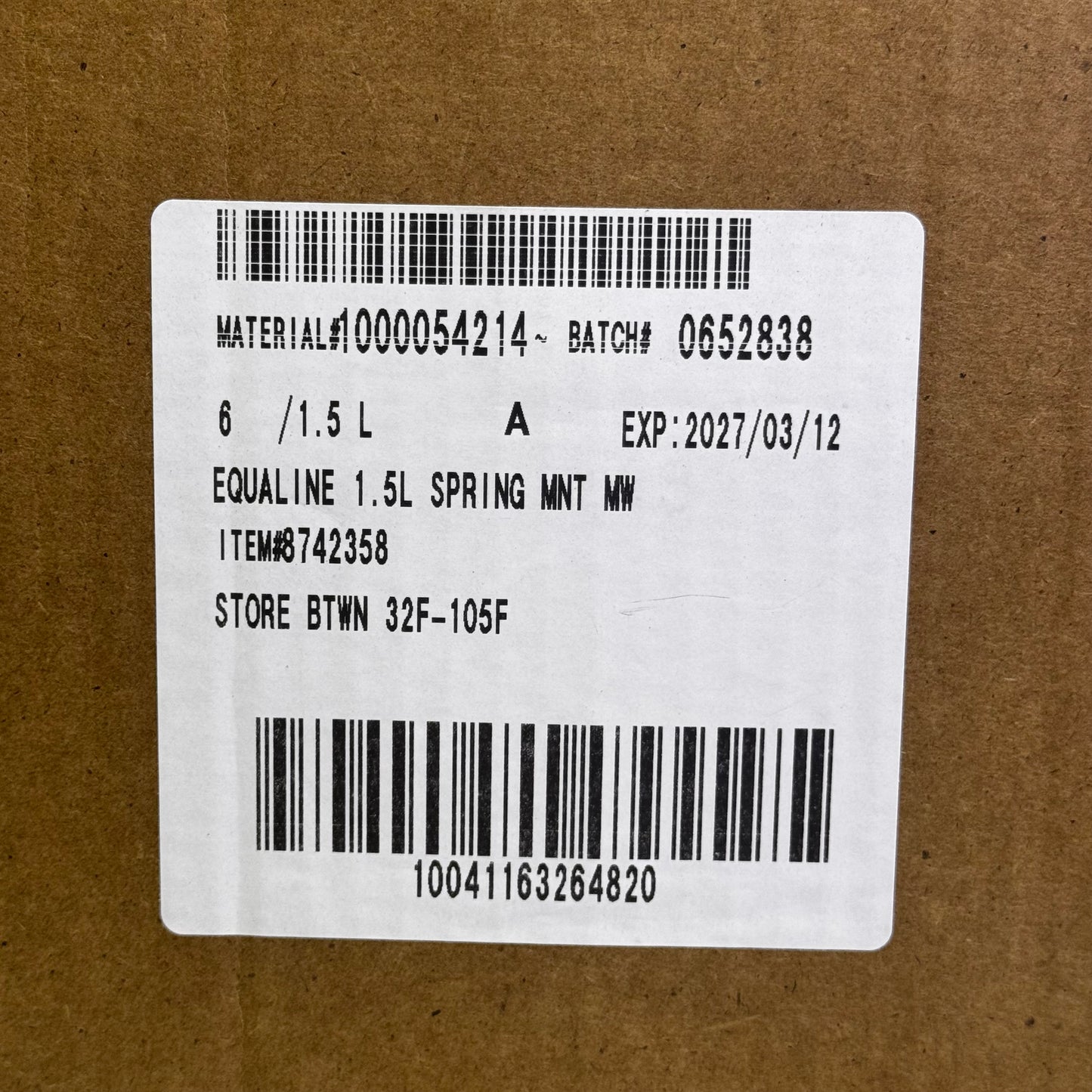 EQUALINE (6 PACK) Antiseptic Mouthrinse Spring Mint 1.5 L/50.7 fl oz BB 03/27