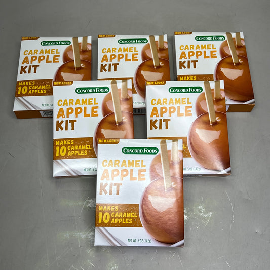 ZA@ CONCORD FOODS (6 PACK) Caramel Apple Kit Makes 10 Apples 5oz BB 06/26 A