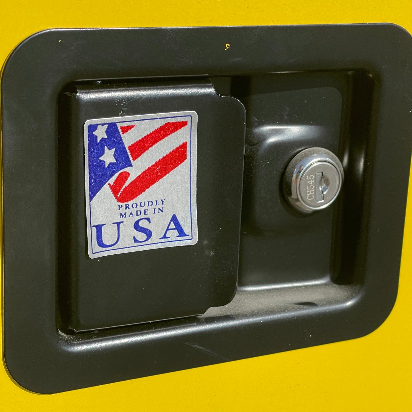 JAMCO Flammable Safety Storage Cabinet 90 gal, 65”x44”x34” Yellow BS 90