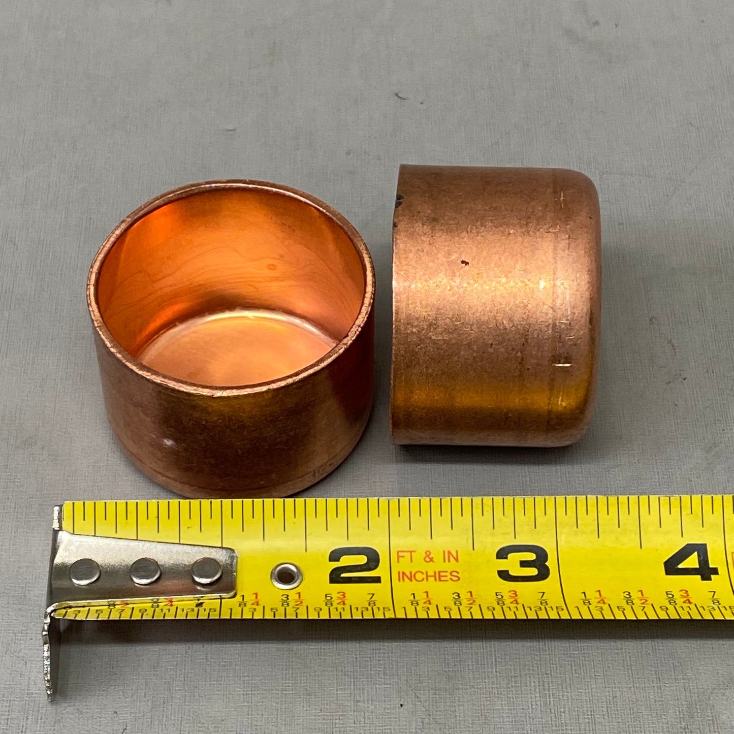 MUELLER (10 PACK) XHP CAP (C)  1.5" Overall Size, 1-5/8 OD Size As-is (See Images)Copper E117