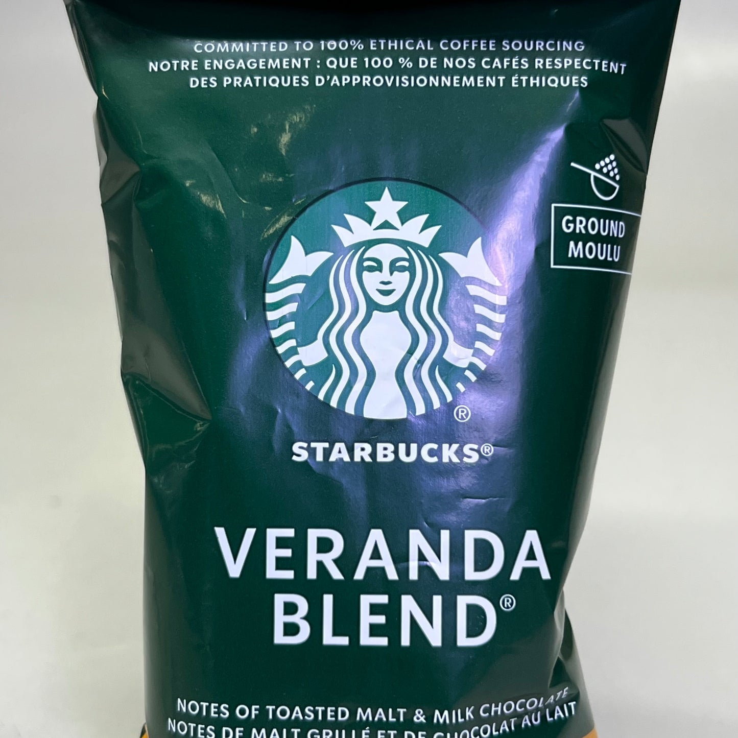 ZA@ STARBUCKS (18 PACK) Veranda Blend Ground Coffee, Blonde Roas 2.5 oz Green 11137306 BB 12/25 F