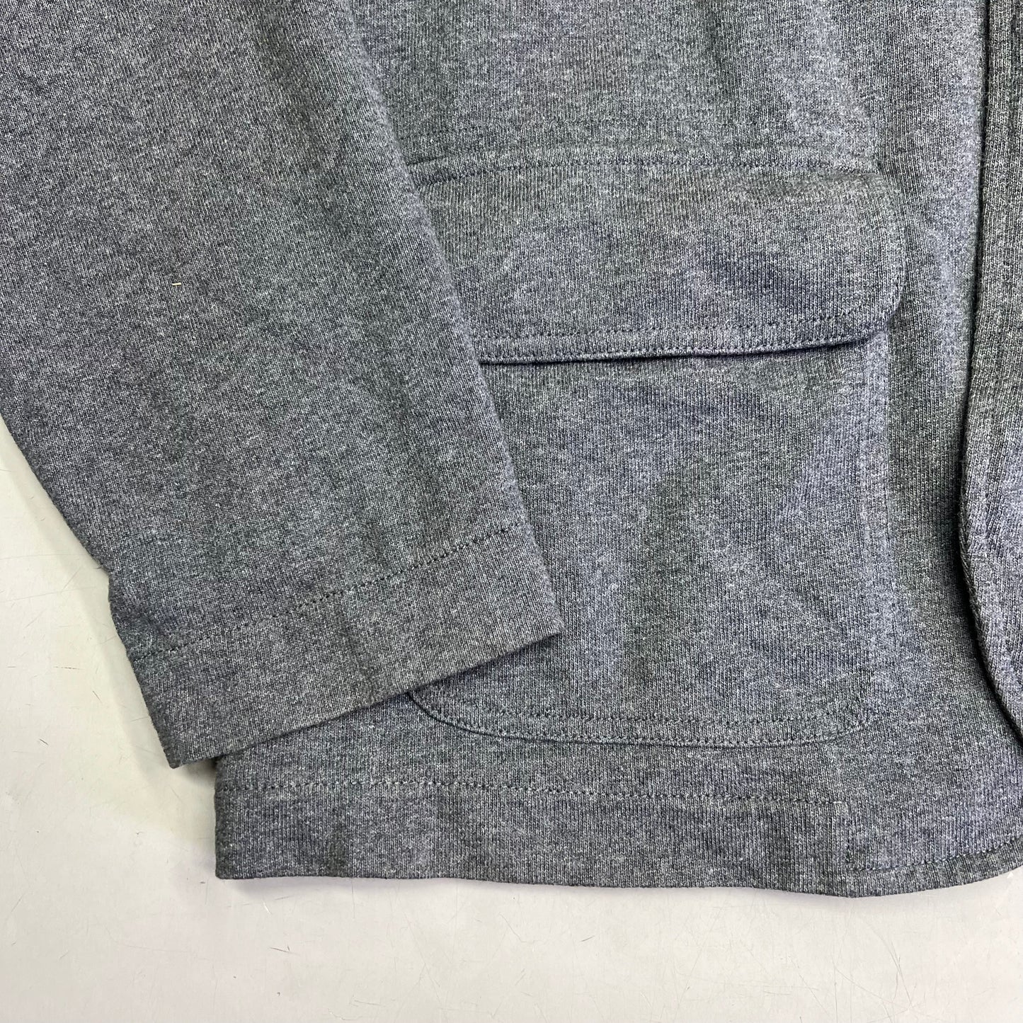 LANDS END CANVAS Jacket 100% Cotton Diamond Stitch Shoulder Men's Sz XL Grey