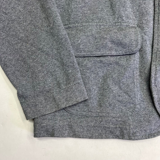 LANDS END CANVAS Jacket 100% Cotton Diamond Stitch Shoulder Men's Sz XL Grey