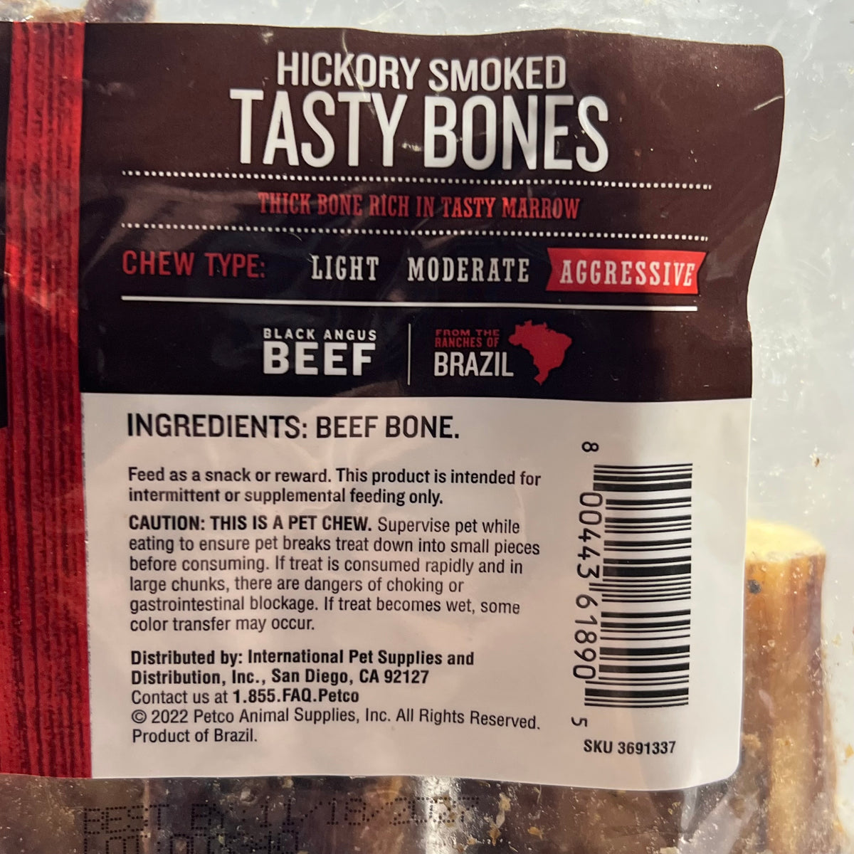 GOOD LOVIN  (2 PACK, 4 EACH) Dog Chews Hickory Smoked Tasty Bones 14 Oz BB 11/27