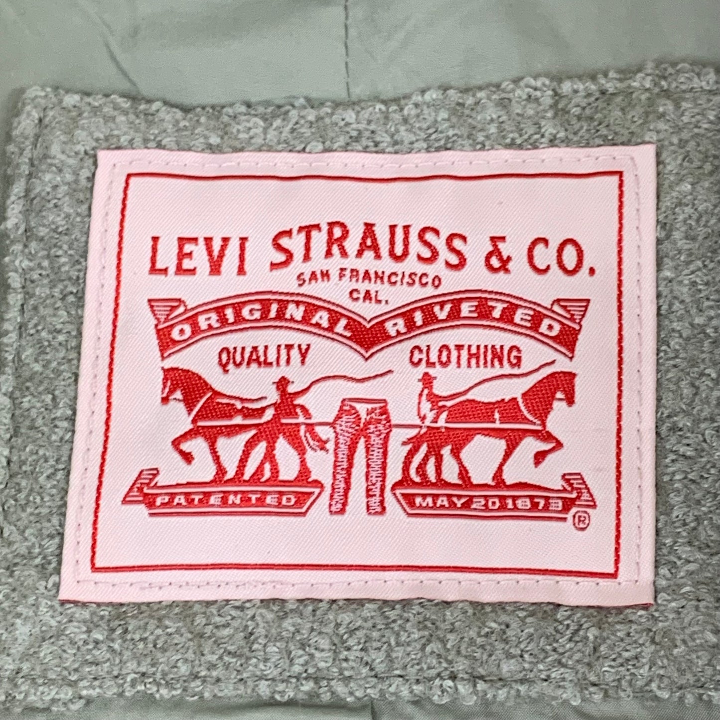 LEVI'S Front Button Cropped Jacket W/ Laydown Collar Women's Large Tea Green 595450040