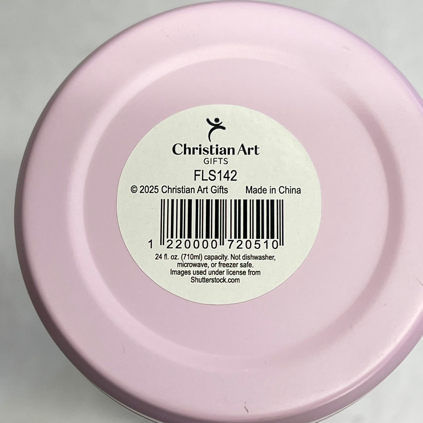 CHRISTIAN ART GIFTS Matthew 19:26 Things Are Possible Ss Water Bottle 24oz Pink