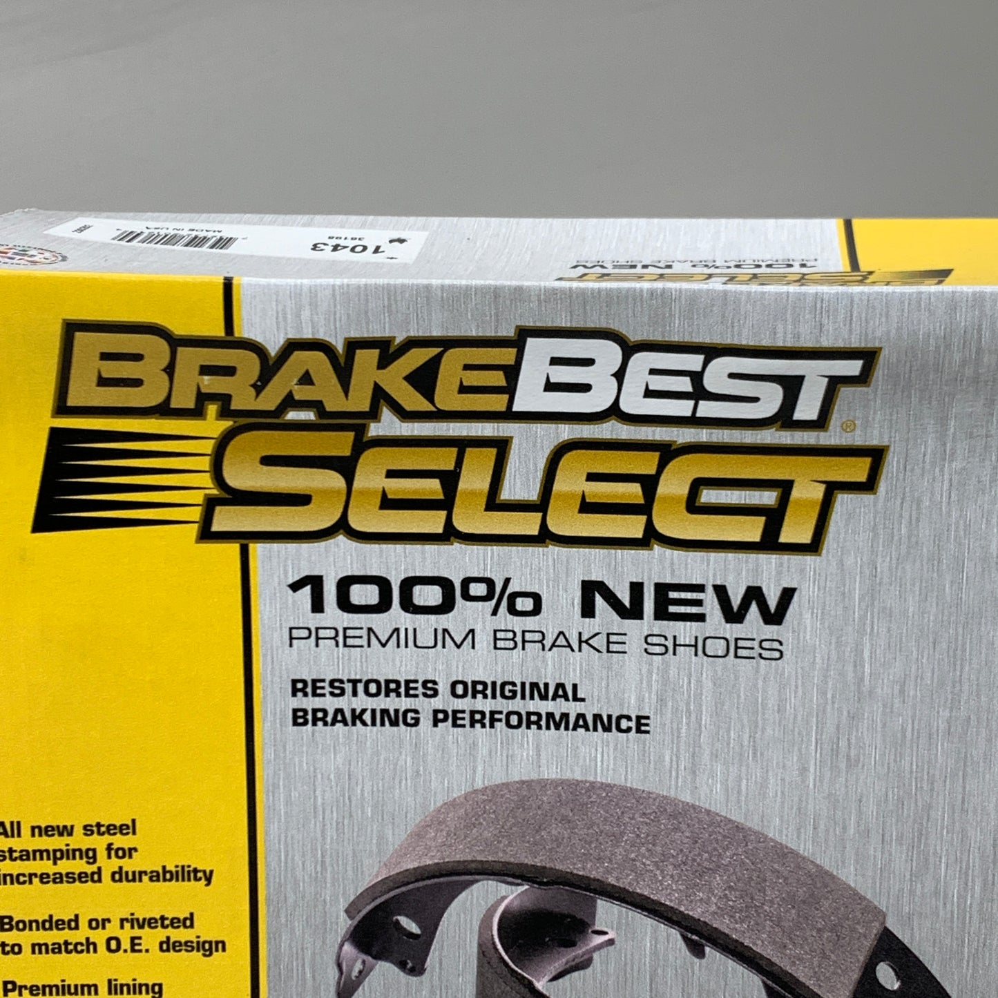BRAKE BEST SELECT Premium Brake Shoes 4PK 1043 (New Other)