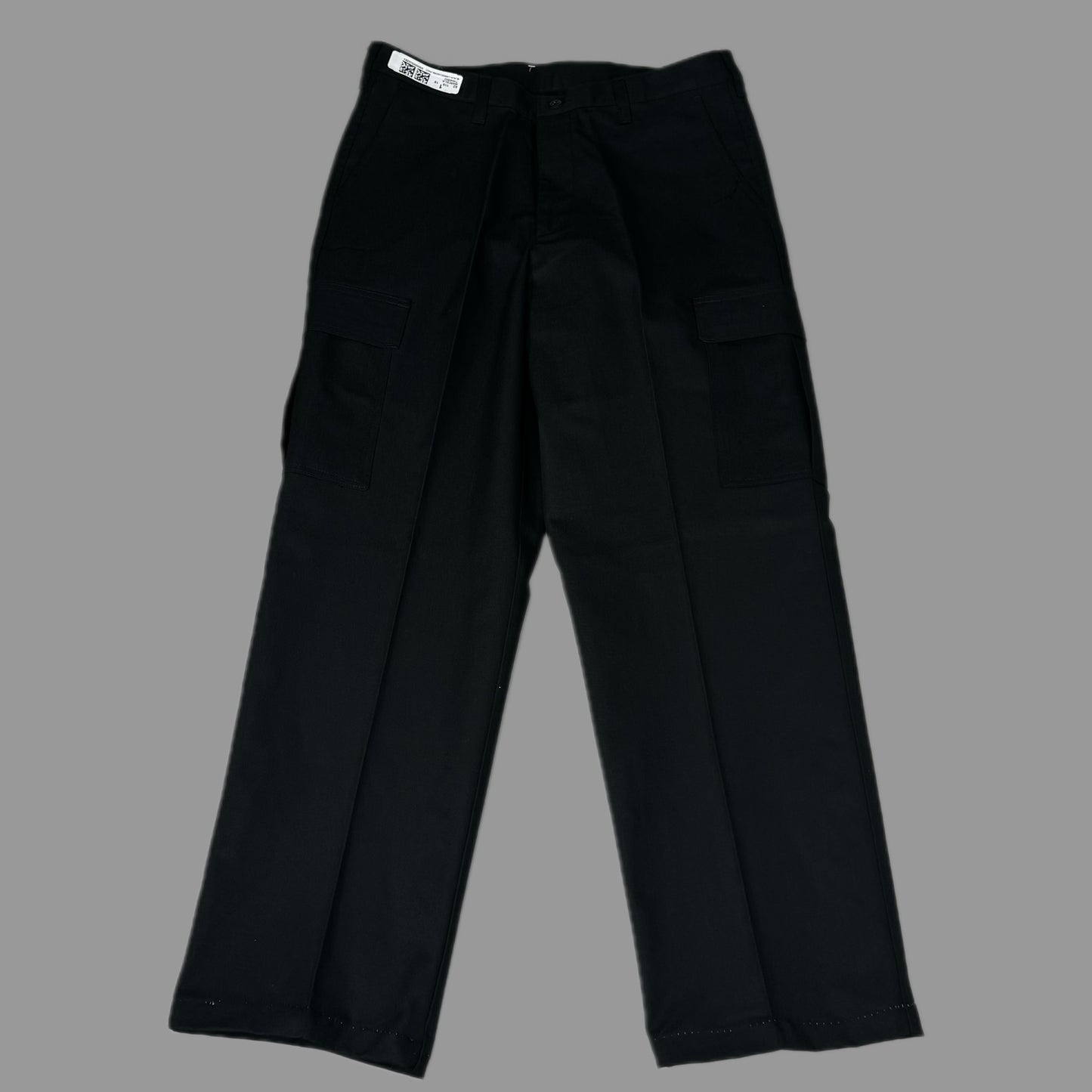 EDWARDS Button Closure Flat Front Cargo Work Pants Men's 34X34 Black 2575-O10