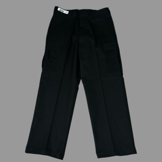 EDWARDS Button Closure Flat Front Cargo Work Pants Men's 34X34 Black 2575-O10