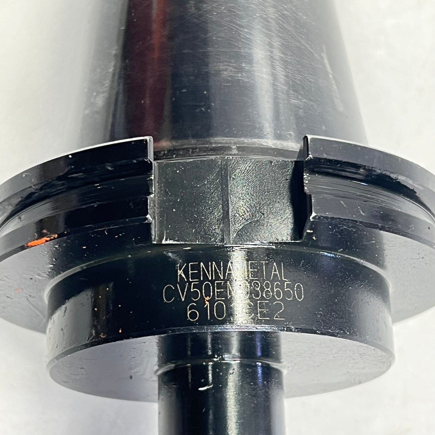 KENNAMETAL Cat 50 Taper Shank End Mill Holder ~7/16" Hole Dia CV50EM038650 (Used)