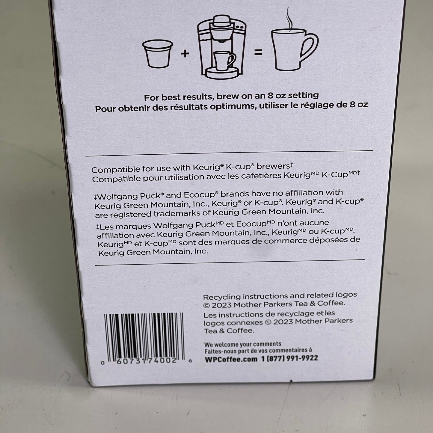 ZA@ WOLFGANG PUCK (24 PACK) Breakfast in Bed Coffee Single Serve Cups BB 10/25 A