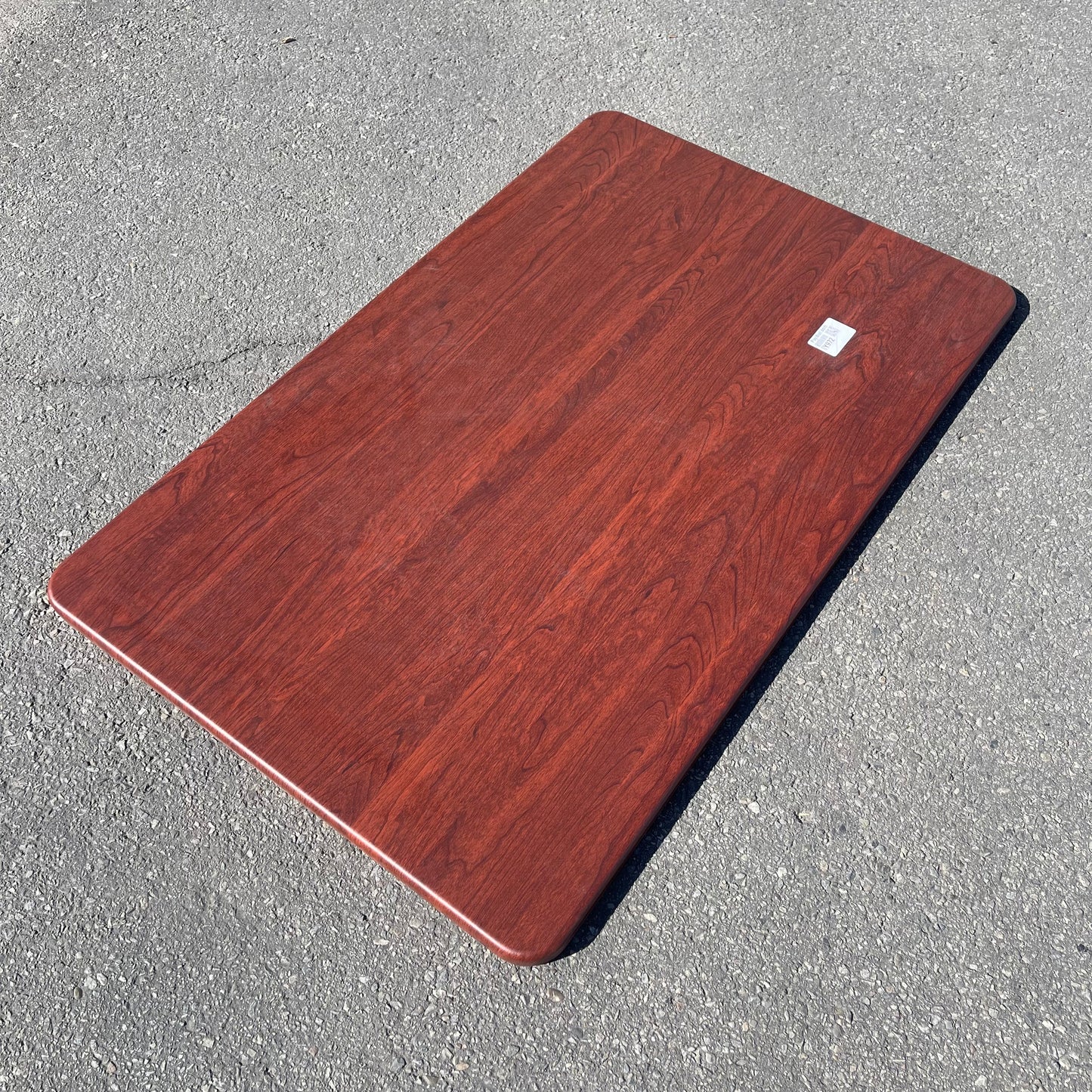 LANCASTER Rectangular Thermo-Formed Table Top 48"x30"x1" Red Mahogany Finish