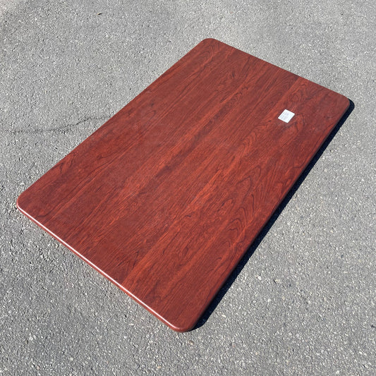 LANCASTER Rectangular Thermo-Formed Table Top 48"x30"x1" Red Mahogany Finish