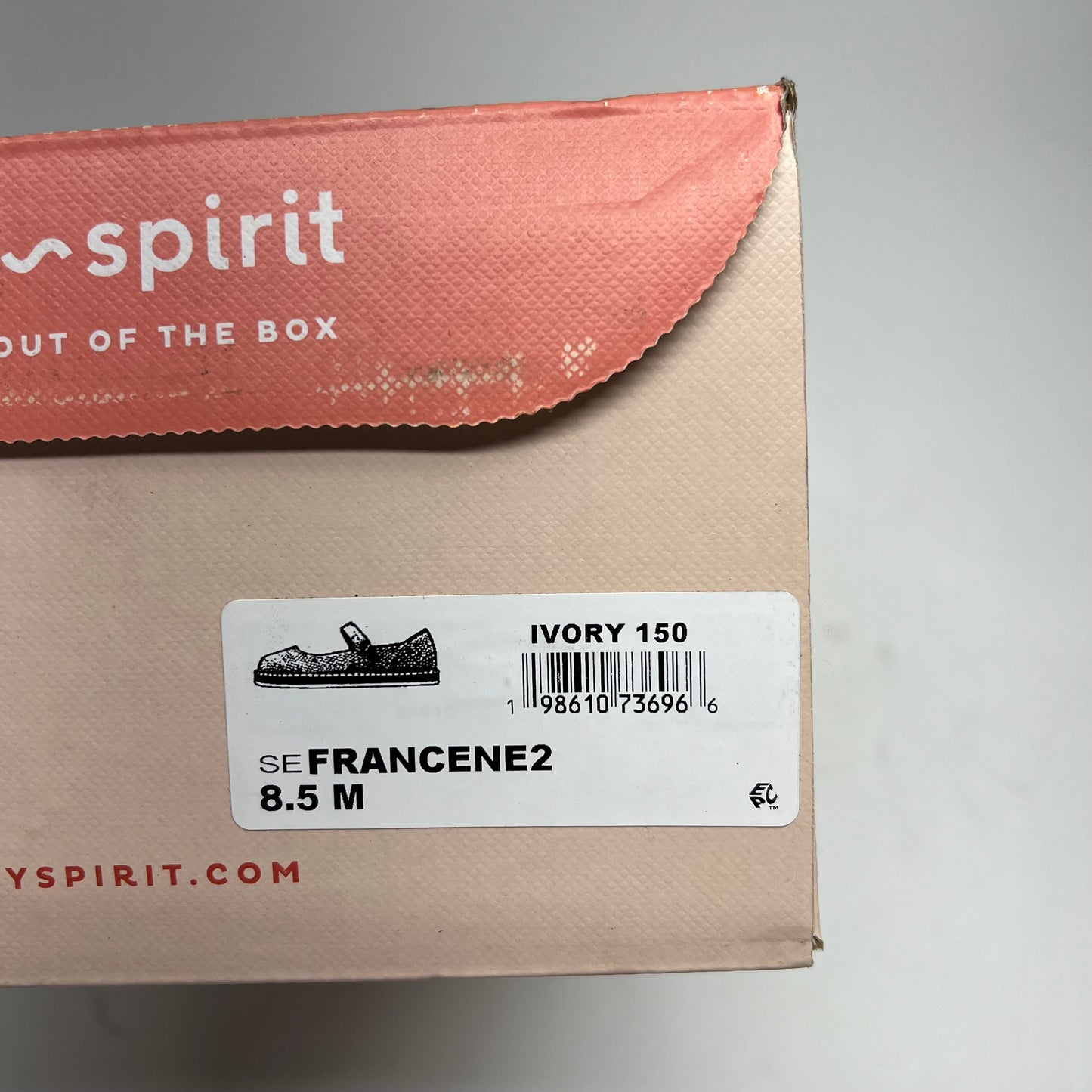 EASY SPIRIT Francene Knit Mary Jane Espadrille Flats Womens Sz 8.5M Ivory (As-Is)
