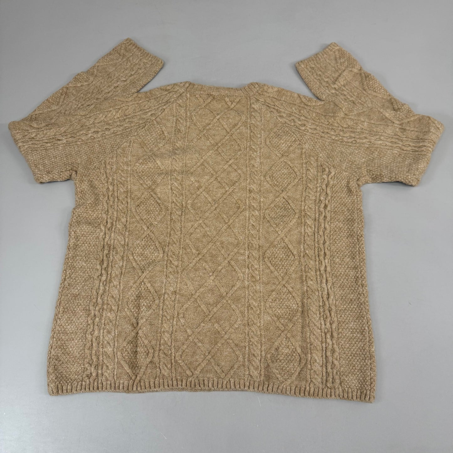 VINCE CAMUTO Cable Knit Sweater Women's Sz-XS Latte Heather SC2895