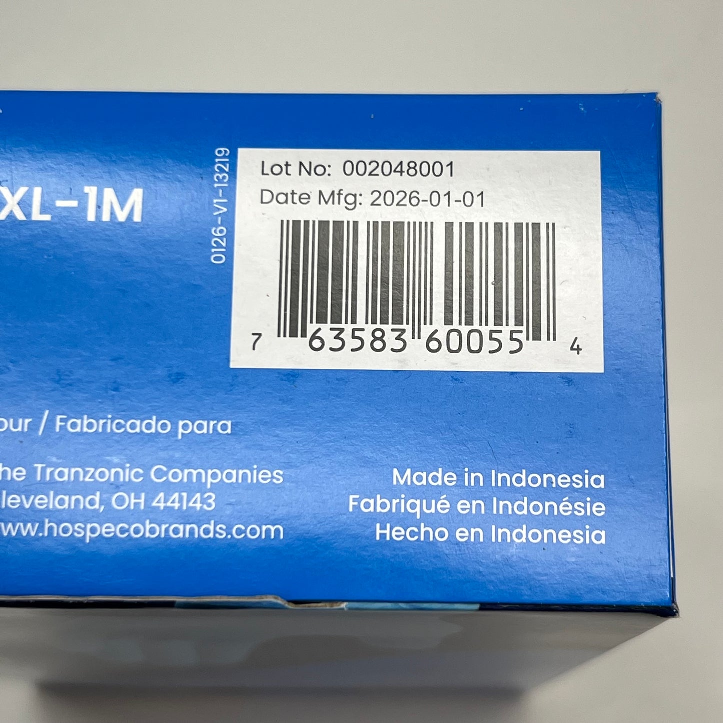 SAFETY ZONE (1000 Gloves) Powder Free Nitrile Examination Gloves Sz Extra Large - Blue
