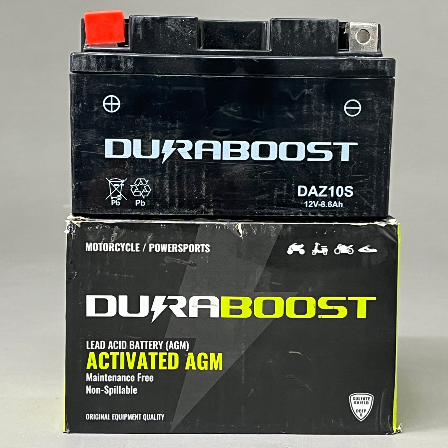 DURABOOST Lead Acid Activated AGM Battery 12V 190 CCA 8.6AH DAZ10S