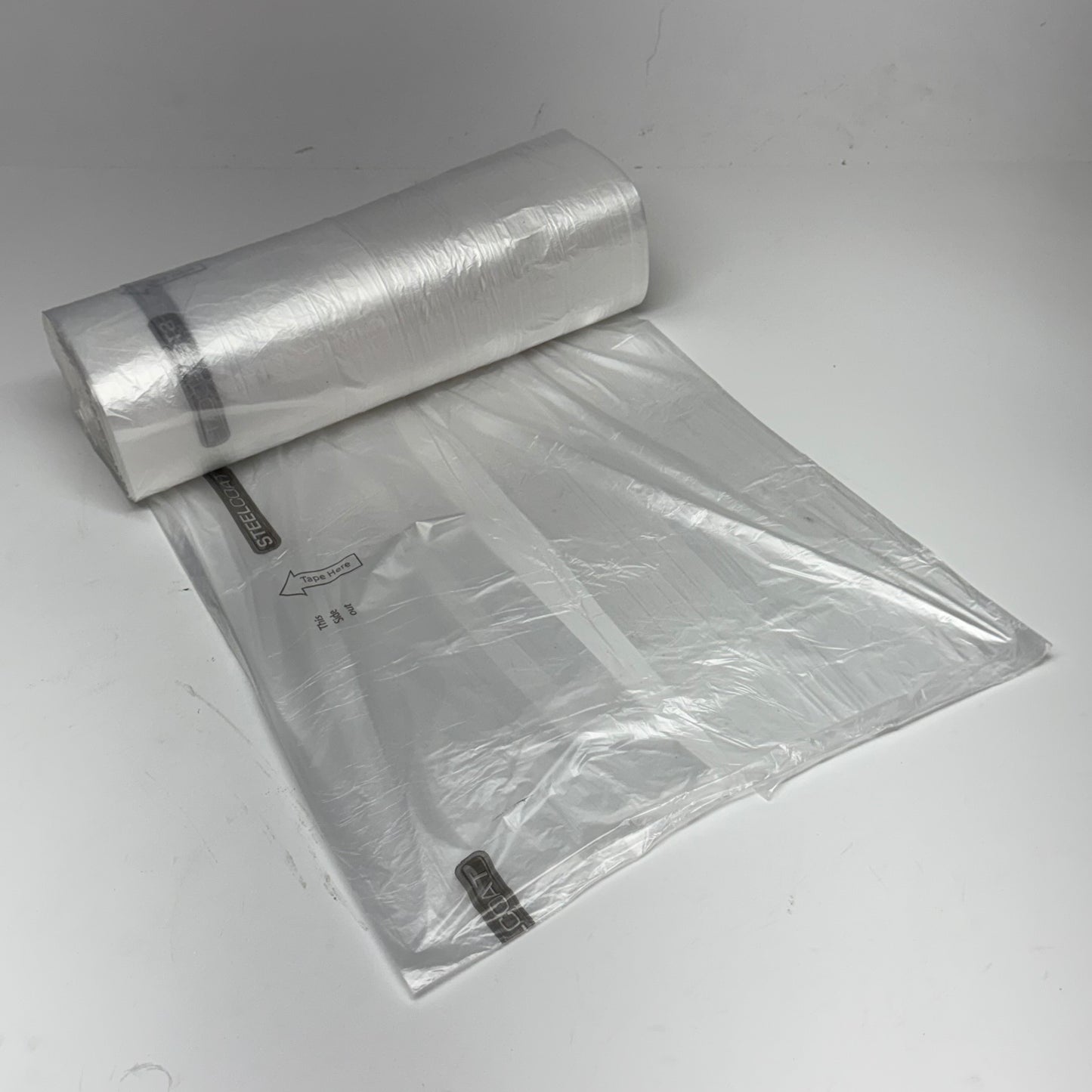 STEELCOAT High Density Painter's Plastic Sheeting Clear Sz 12' x 400'
