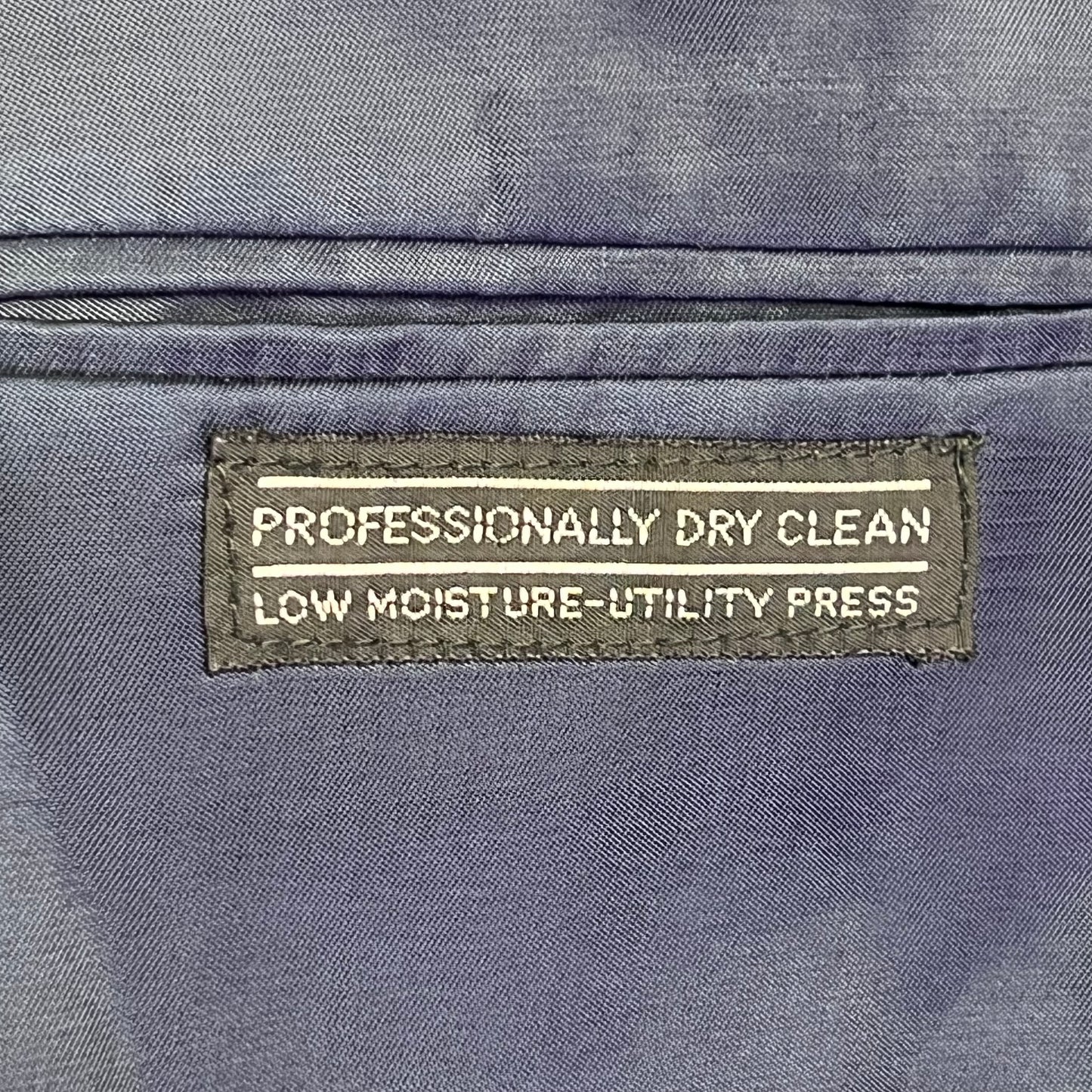 STAFFORD EXECUTIVE 100% Silk Blazer Salt & Pepper  Men's Sz 42R Blue/Black