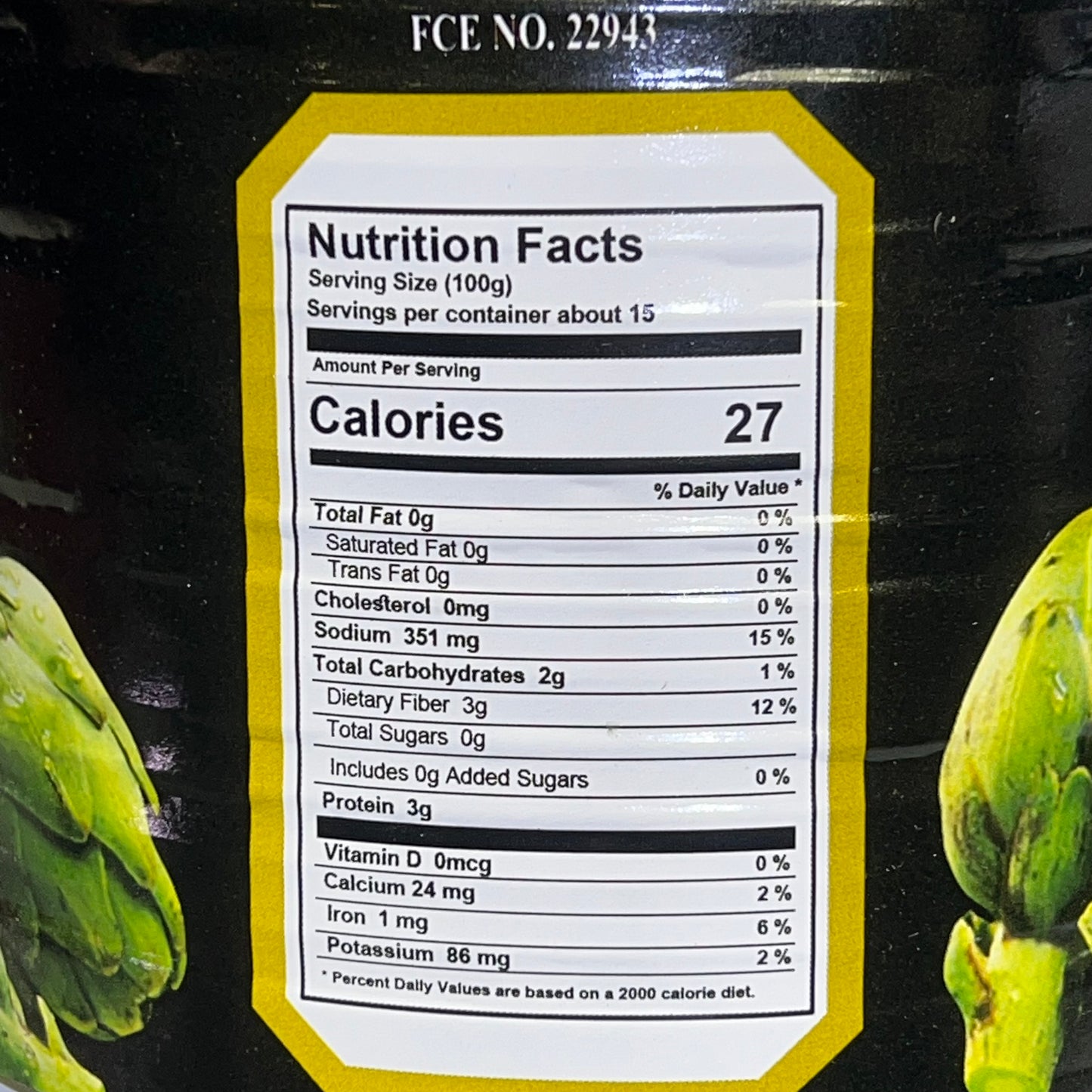 ZA@ RON SON Canned Quartered Artichoke Hearts 5lb - 15 Servings 6297 BB 03/28