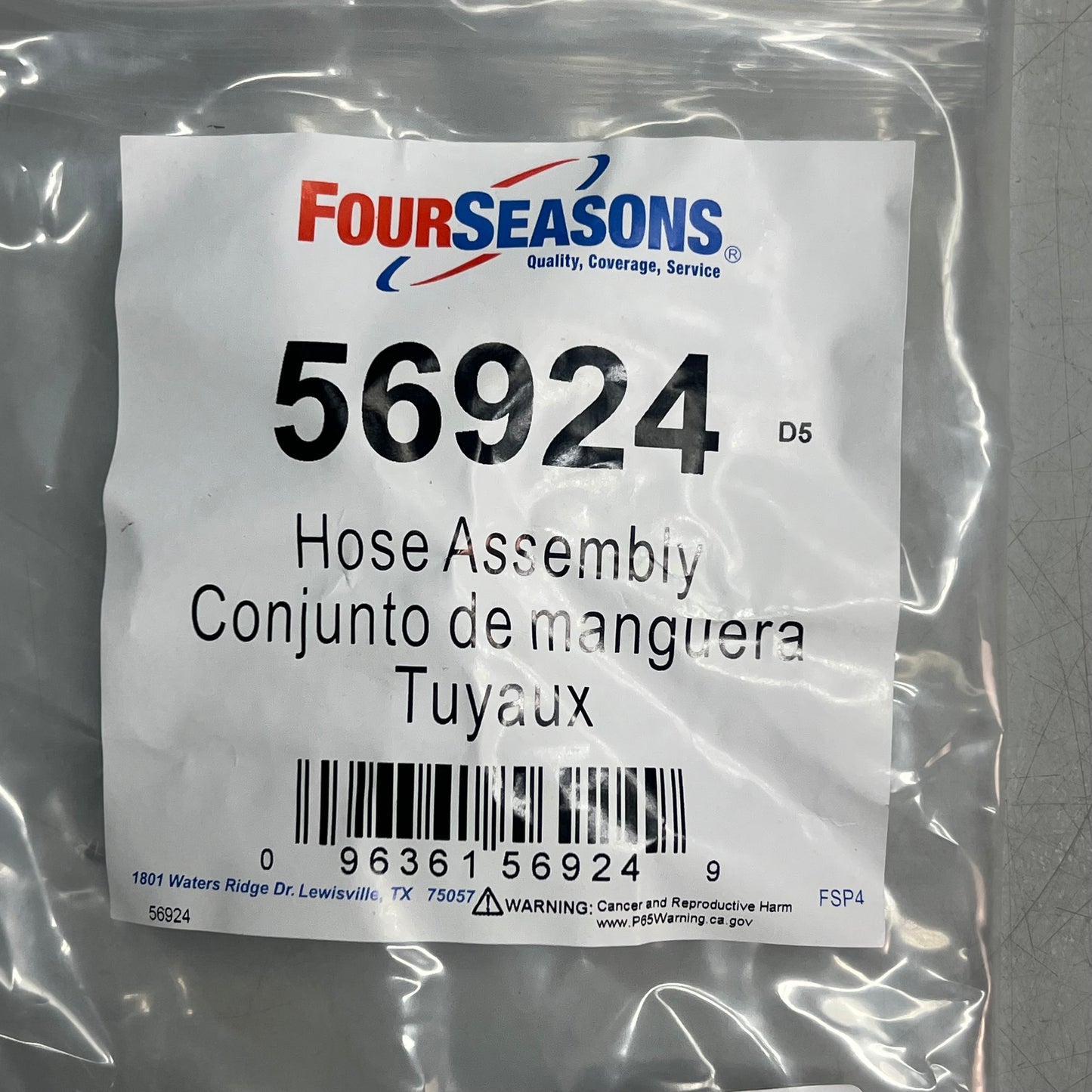 FOUR SEASONS A/C Refrigerant Hose Assembly For Ford & Lincoln Models 56924