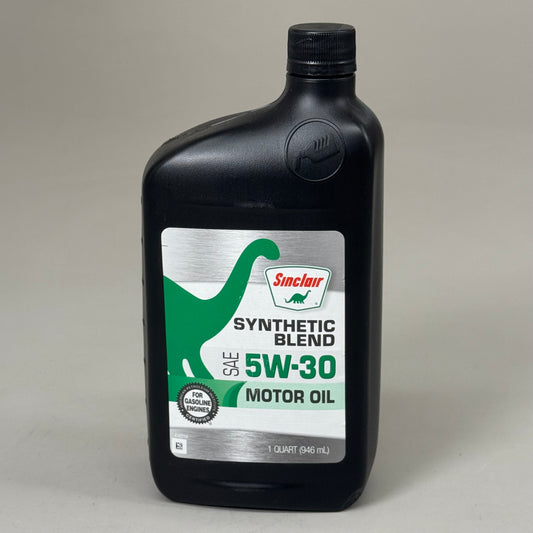 ZA@ SINCLAIR (6 PACK) Synthetic Blend SAE 5W-30 Motor Oil for Gasoline Engines 832-014 As-is