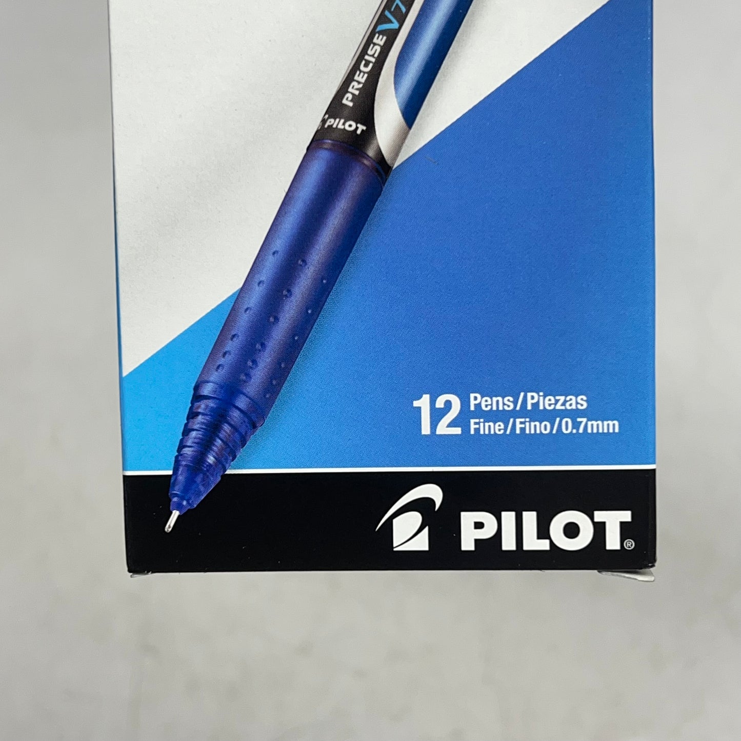 PILOT (2 PACK, 12 EACH) Precise V7 Retractable Rollerball Pens Fine 0.7 mm Blue
