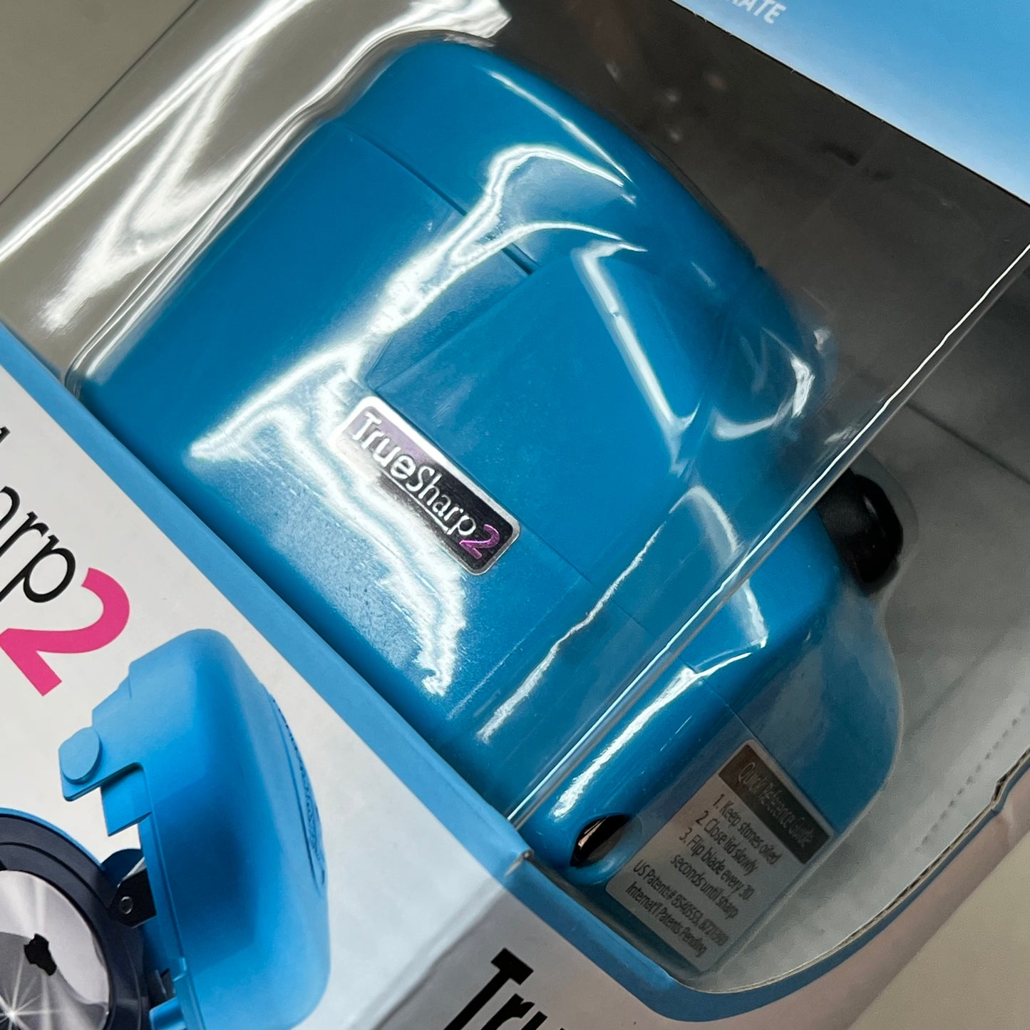 TRUE SHARP 2 High Quality Power Rotary Blade Sharpener Blue TCC-01-21018