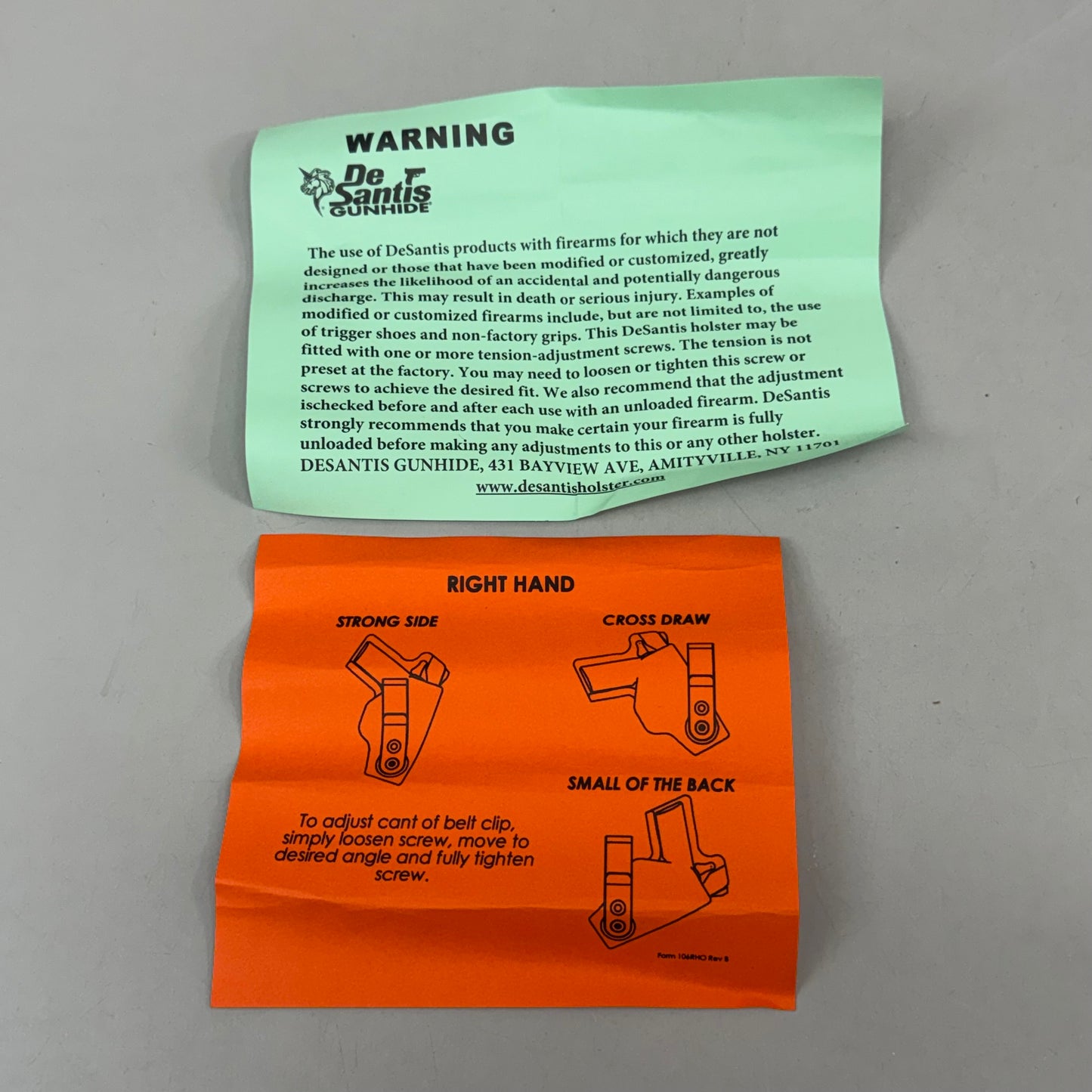 DESANTIS Inside The Waistband Holster RH Sof Tuck Gunhide Tan 106NAI4Z0