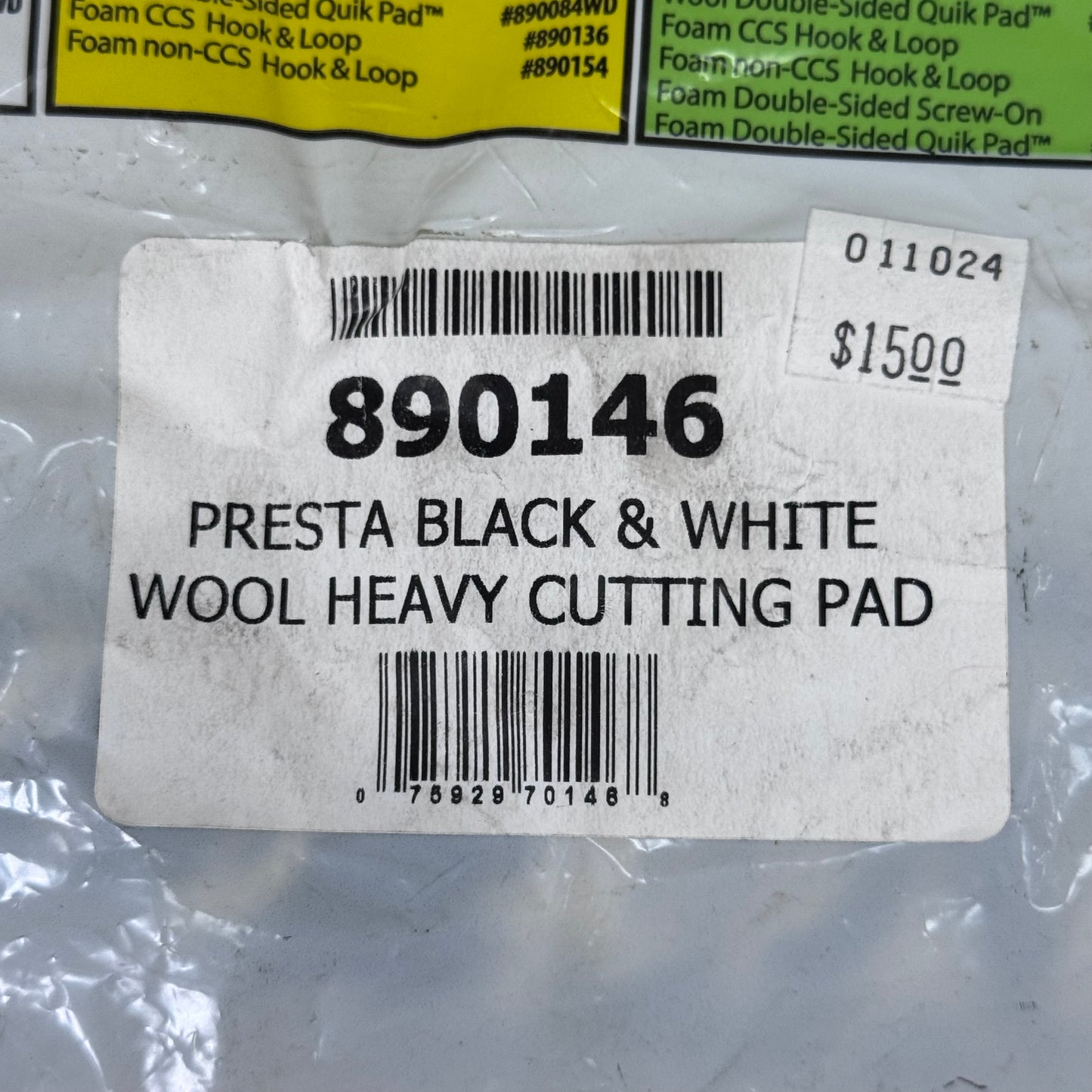 PRESTA Wool Compounding Pad for Removing All Grits of Sanding Scratches 890146