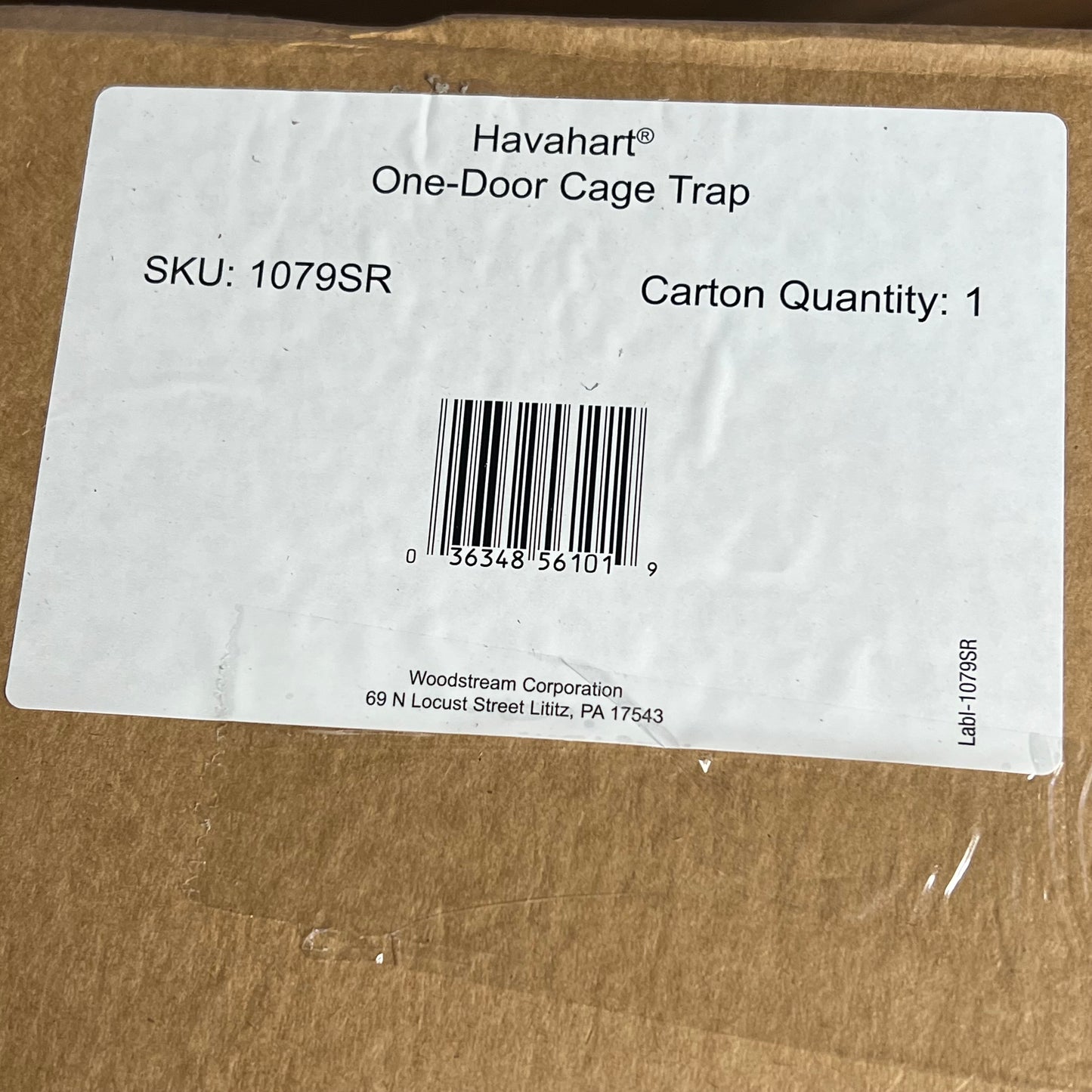 ZA@ HAVAHART All Metal One-Door Trap For Feral Cat Or Small Animals Grey 1079SR C