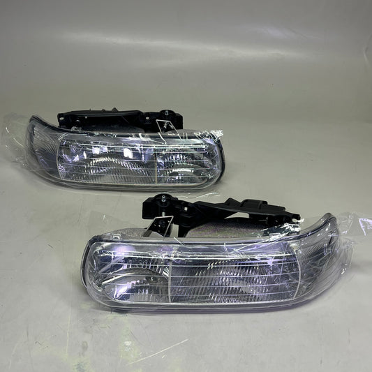 ECCPP Headlights LH & RH Front For 99-02 Chevy Silverado 00-06 Suburban 128309