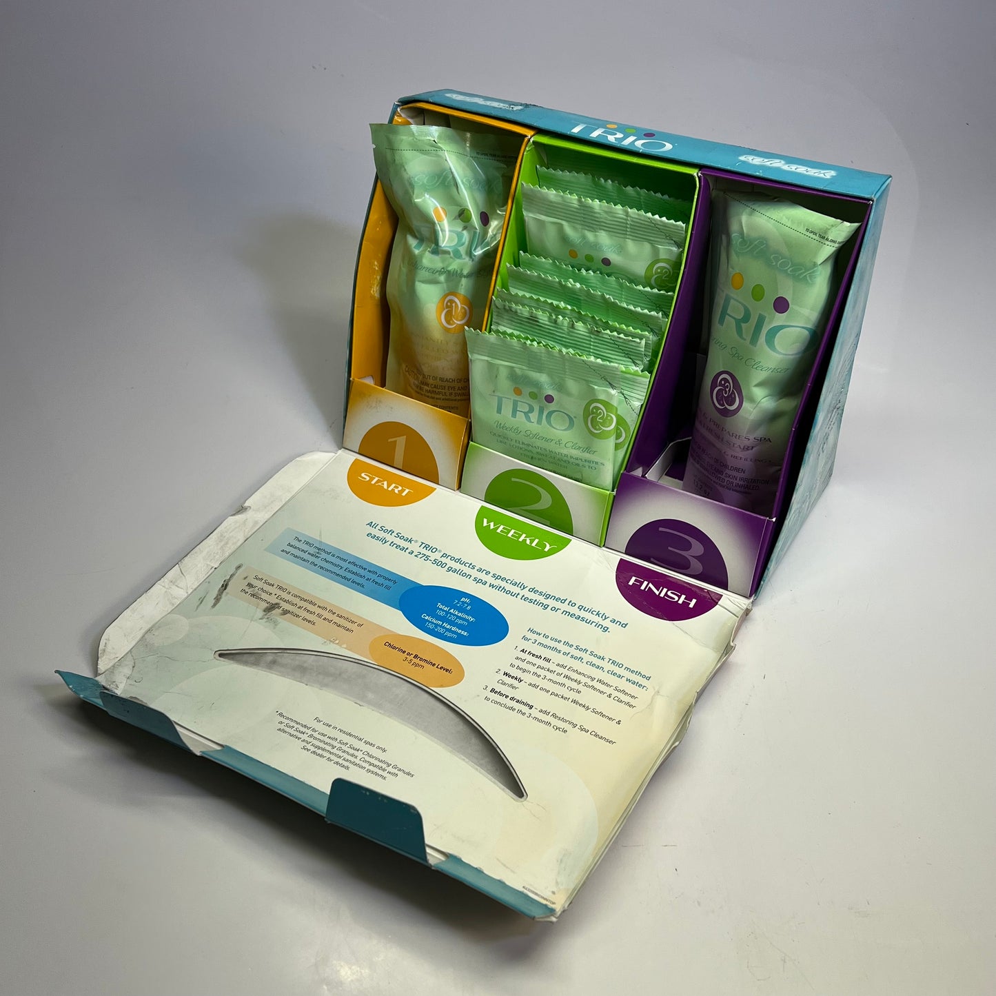 SOFT SOAK Trio Spa & Hot Tub 3 Month Pre Measured Supply Softening Kit 43200BIO