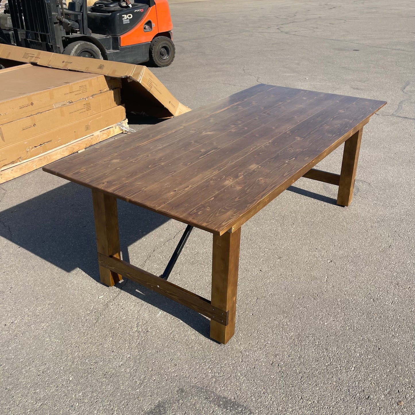 Z@ LANCASTER Vineyard Folding Table, Vintage 84”x40” 164VYTBL8440 (New)