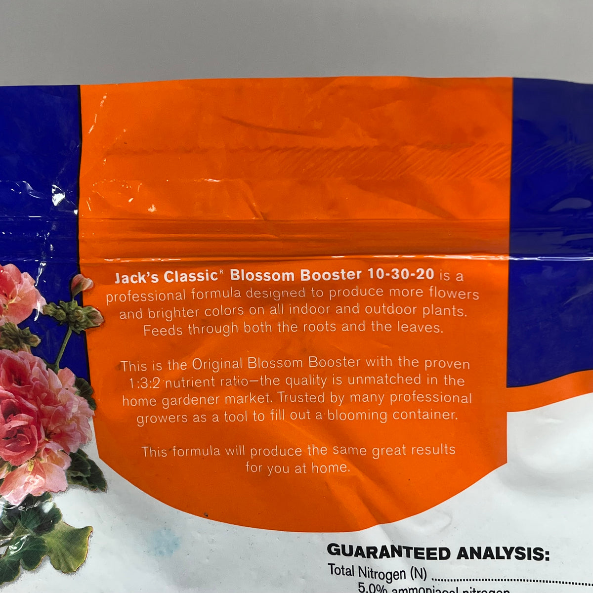 JACKS 10-30-20 Classic Blossom Booster Water Soluble Fertilizer 10 LBS Blue