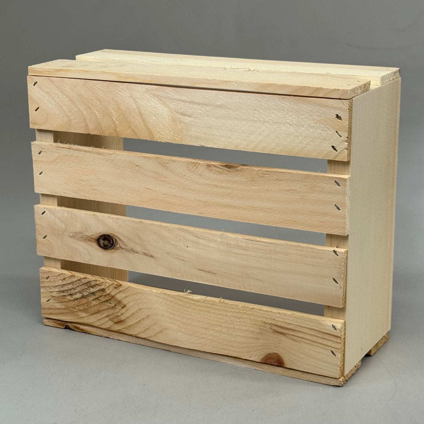 MAKE MARKET (8 Pack) 11" Half Wood Crate  11" Unfinished