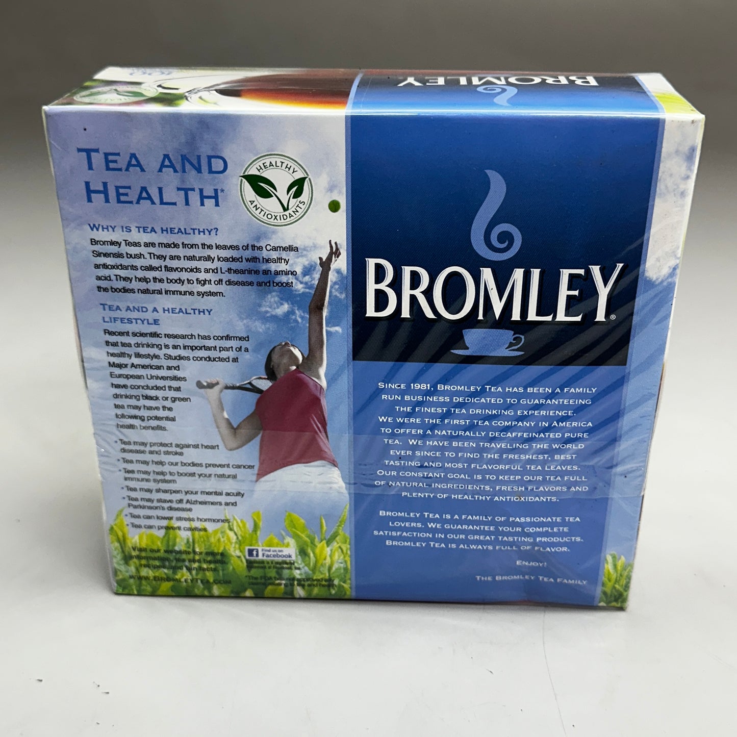 BROMLEY Estate Tea 100 Individually Wrapped Tea Bags 8 oz (226g)