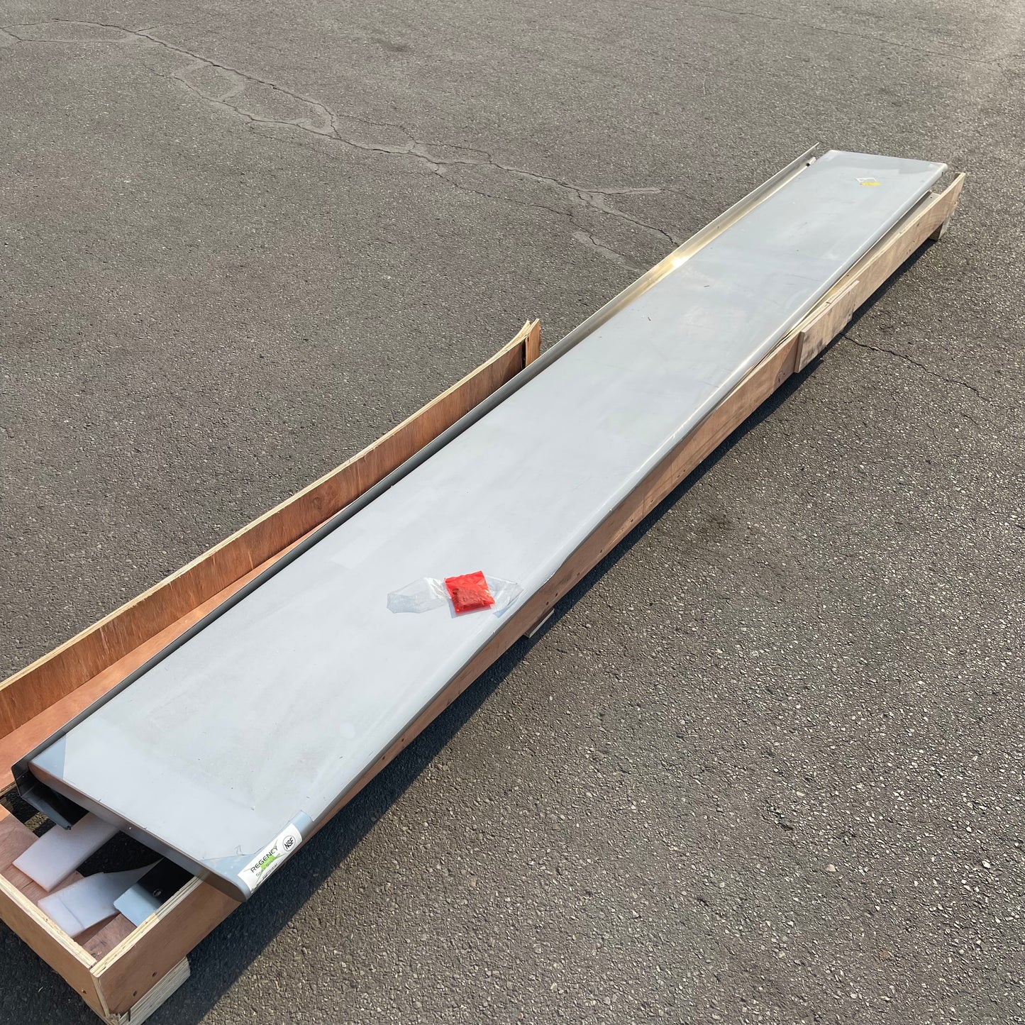 Z@ REGENCY 16-Gauge Stainless Steel Pass-Through Shelf 144”x18” 600PTS18144 (New)