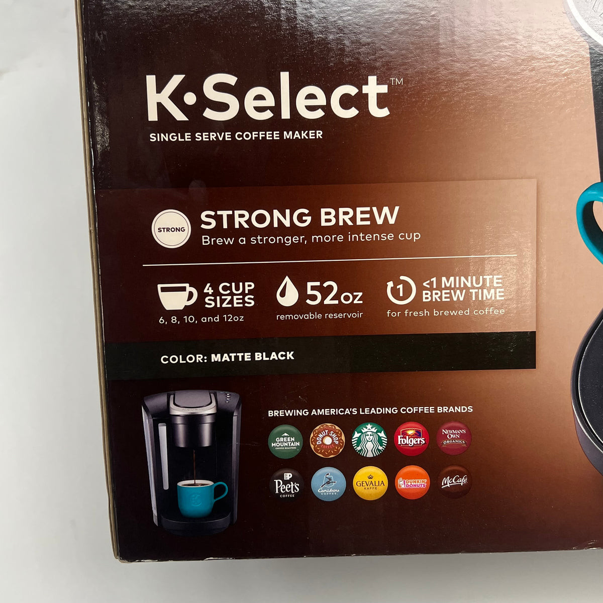 KEURIG  K Select Single Serve Coffee Maker Quiet Brew  6,8,10 & 12oz  Black