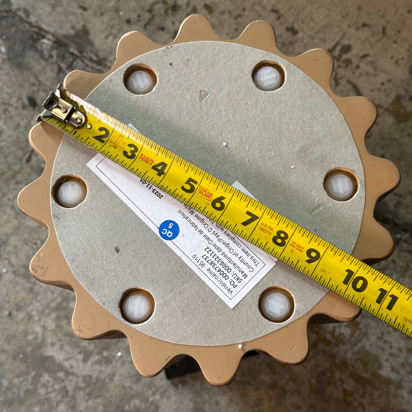 URBAN OUTFITTER Wooden Table for Decoration  10.5"D x 31"H Wood 95119