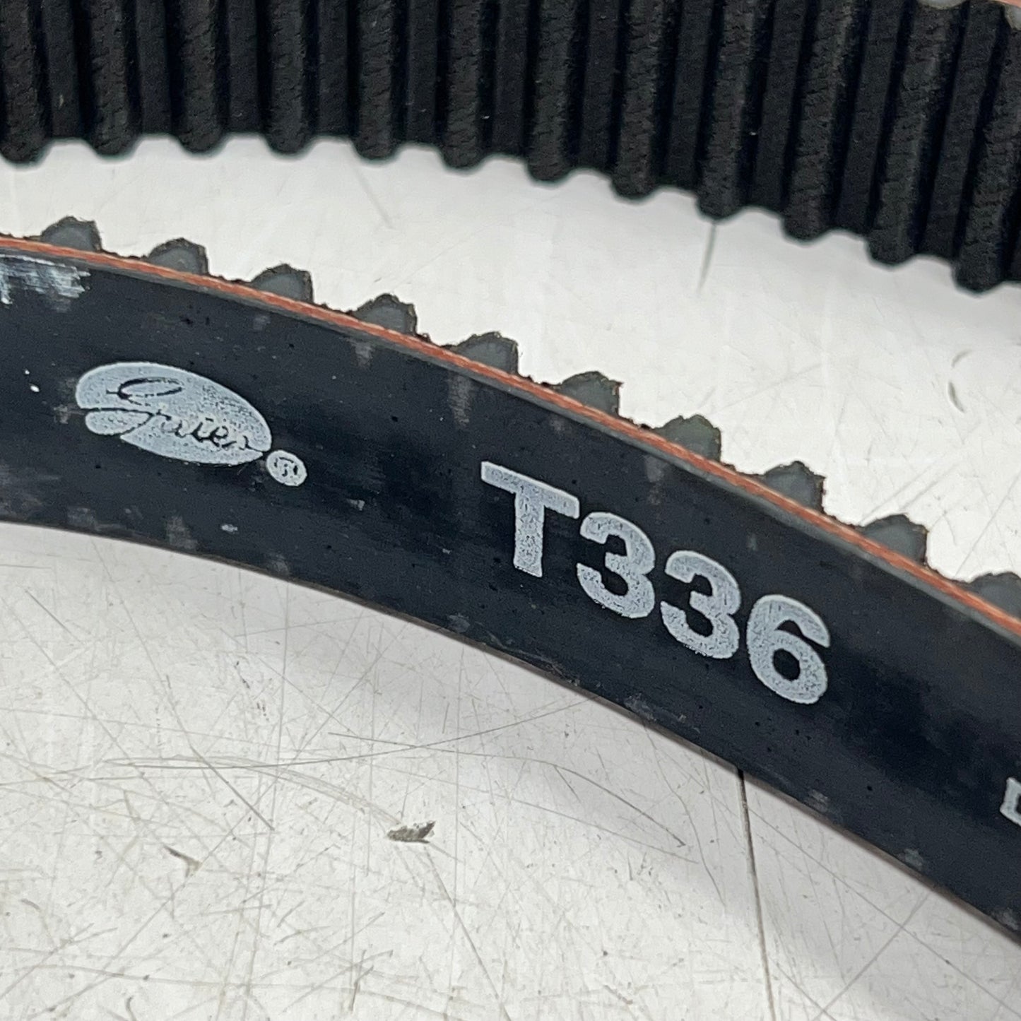 GATES Power Trip Timing Belt For Jeep Vehicles 69.250" L 220 Teeth Black T336
