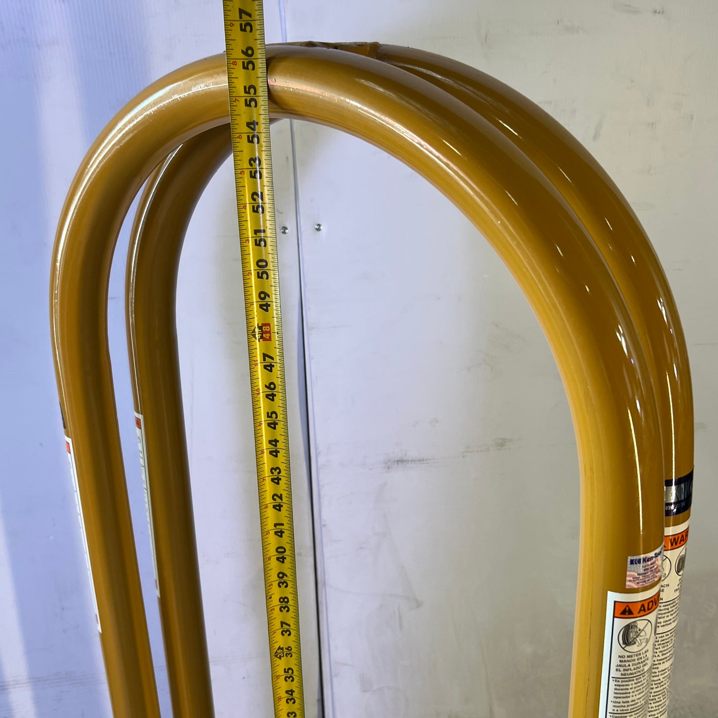 KEN TOOLS Wide Base Portable Tire Inflation Safety Cage 2 Bar Yellow T100A