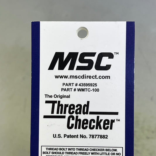 ZA@ MSC The Original Thread Checker Standard & Metric 39"x3" 7877882 (As-is)