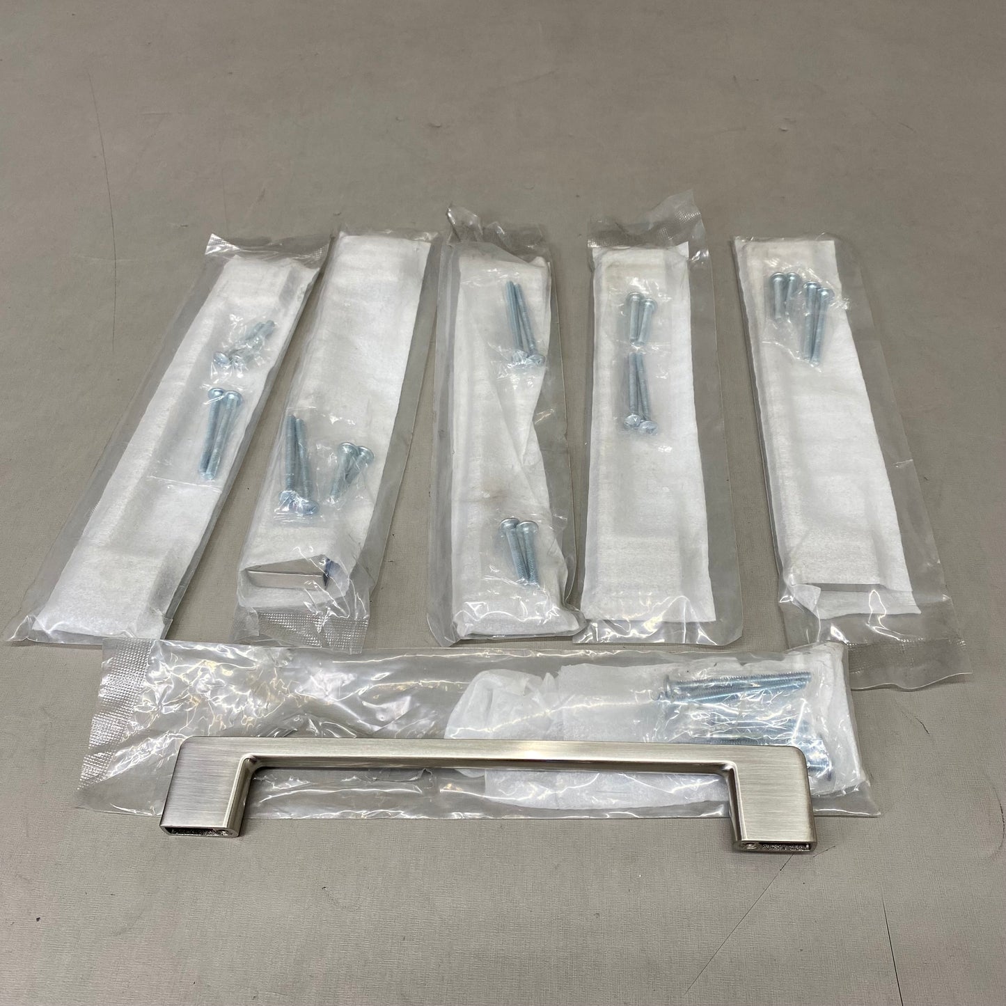 KNOKLOCK (6 Pack) Kitchen Cabinet Handles  8" Length Satin Nickle