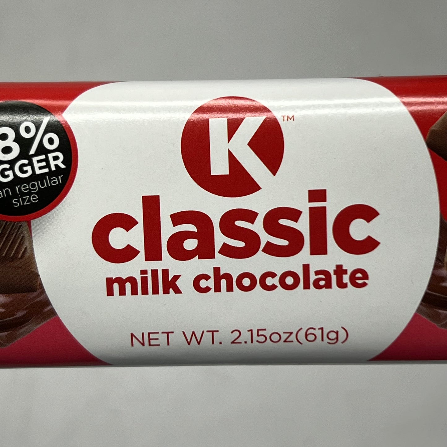 ZA@ CIRCLE K (4 PACK) Classic Milk Chocolate 2.15 oz Black BB 08/27 D